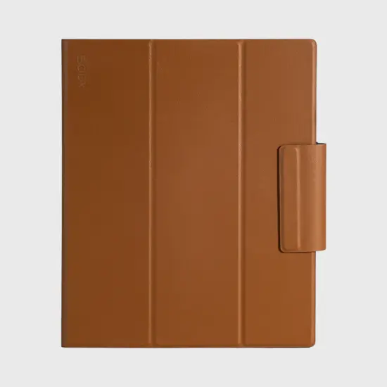 BOOX Étui Magnétique Cuir Synthétique Tab Ultra C Pro Caramel Fonction Support