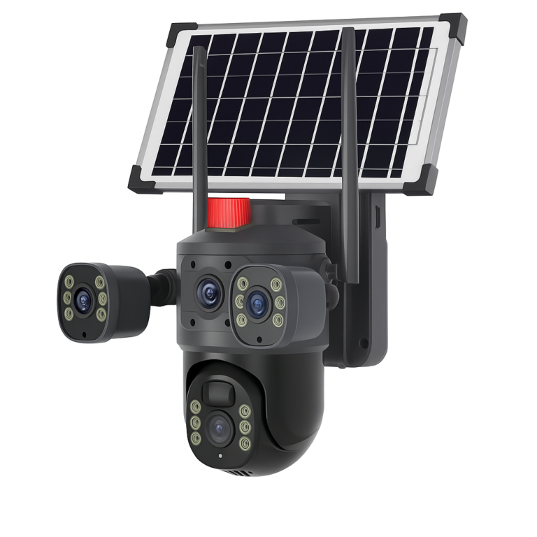 Caméra Surveillance AS-03 Solaire Extérieur Wifi 4MP Vision Nocturne PTZ