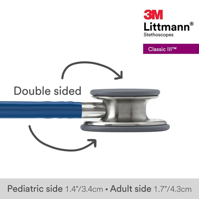 Littmann Stéthoscope Classic III Professionnel Double Pavillon Adultes/Pédiatrie – Image 4