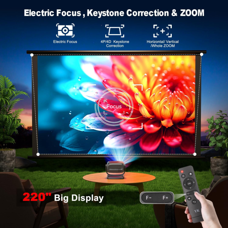 Omnicentrale Vidéoprojecteur 4K Portable Triple Laser Google TV – Image 5
