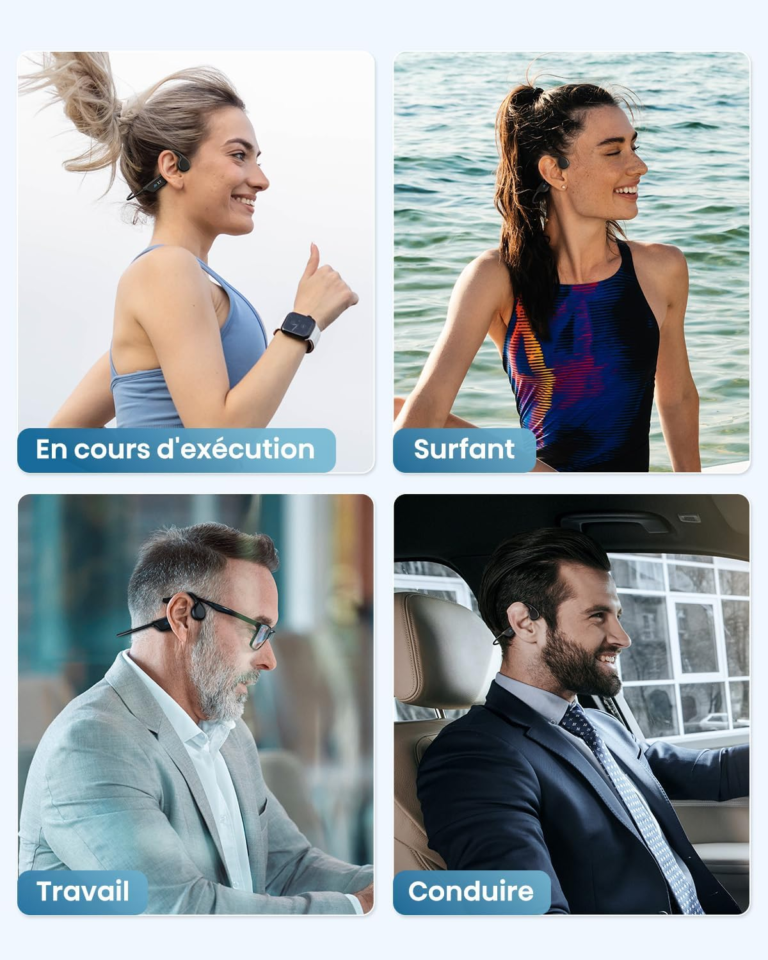 Écouteurs Sans Fil Conduction Osseuse Bluetooth Étanche IPX8 Natation 32Go – Image 5