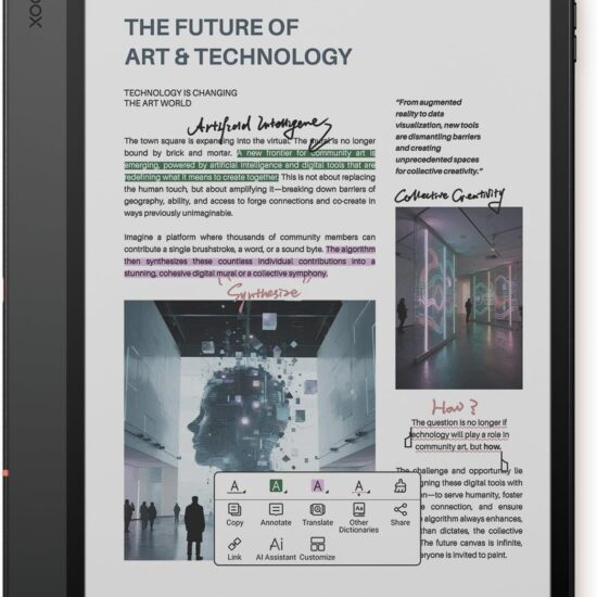 BOOX Note Air5 C 10.3" Color E-Reader 64GB Android Tablet Stylus