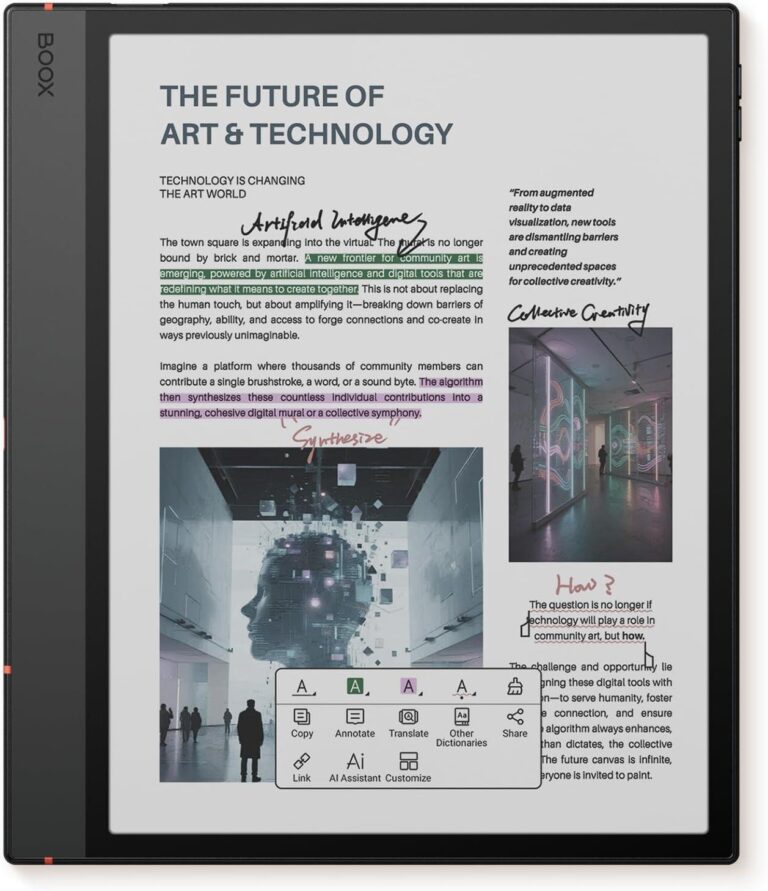 BOOX Note Air5 C 10.3" Color E-Reader 64GB Android Tablet Stylus